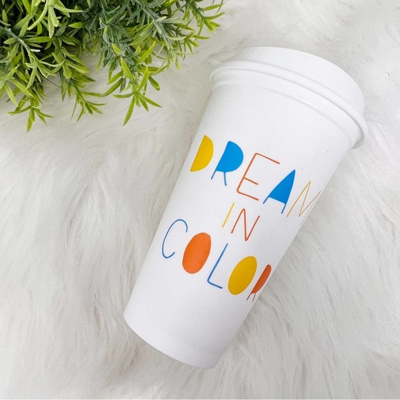 Starbucks 16 fl Oz Reusable Cup "Dream In Color" 2013 - Picture 8 of 9